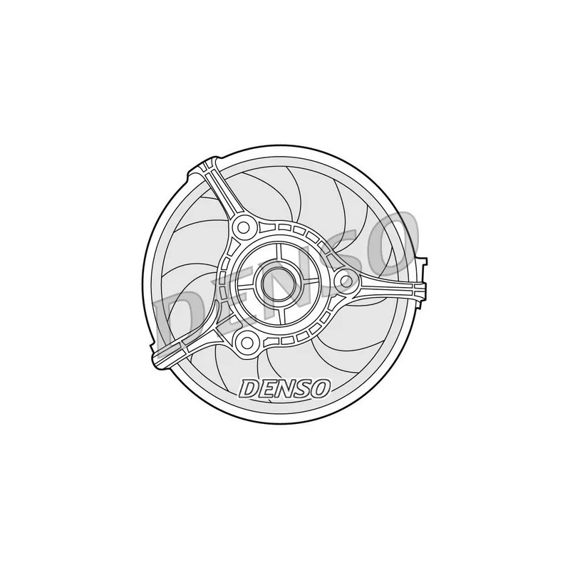 Ventilateur, refroidissement du moteur DENSO DER02002