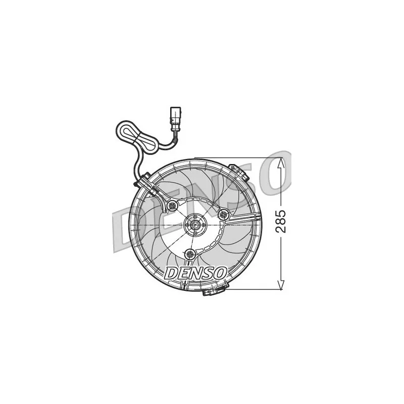 Ventilateur, refroidissement du moteur DENSO DER02005