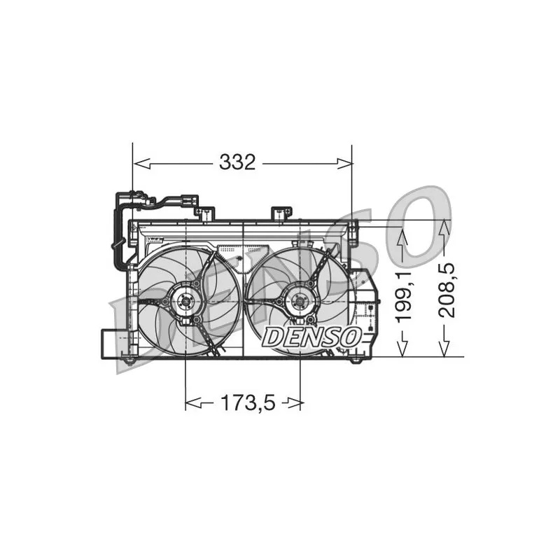 Ventilateur, refroidissement du moteur DENSO DER07001