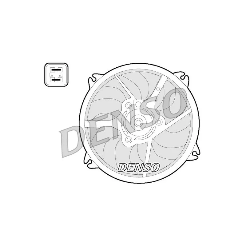 Ventilateur, refroidissement du moteur DENSO DER07006