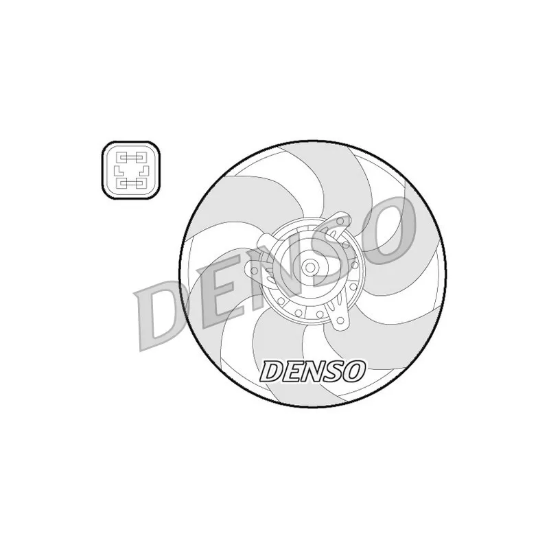 Ventilateur, refroidissement du moteur DENSO DER07009