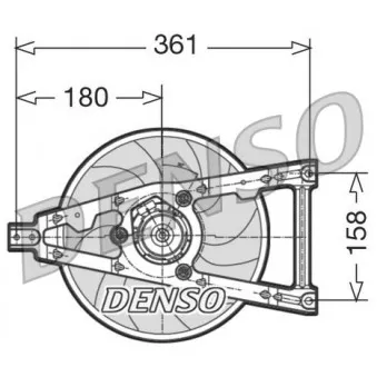 Ventilateur, refroidissement du moteur DENSO DER09011