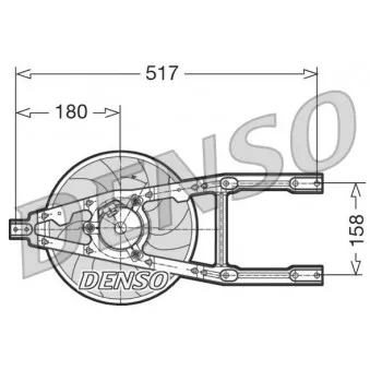 Ventilateur, refroidissement du moteur DENSO DER09012