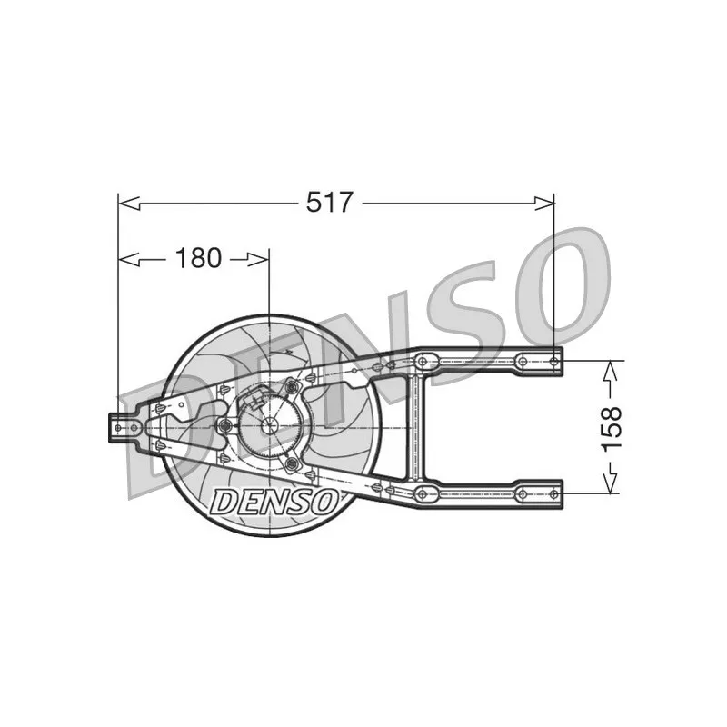 Ventilateur, refroidissement du moteur DENSO DER09012