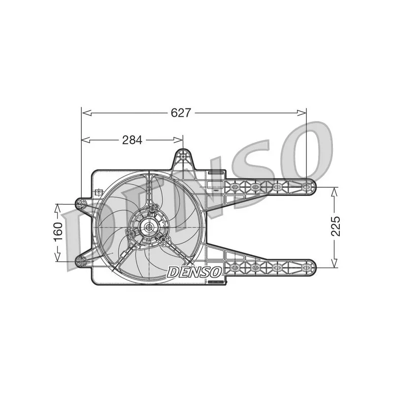 Ventilateur, refroidissement du moteur DENSO DER09013