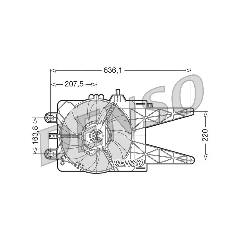 Ventilateur, refroidissement du moteur DENSO DER09014