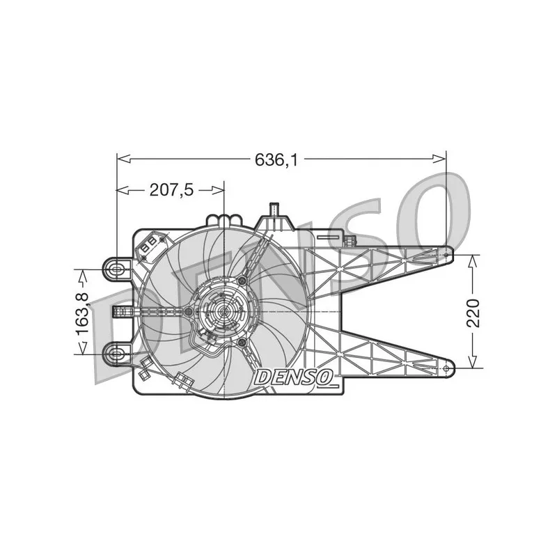 Ventilateur, refroidissement du moteur DENSO DER09015