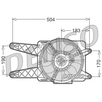 Ventilateur, refroidissement du moteur DENSO DER09016