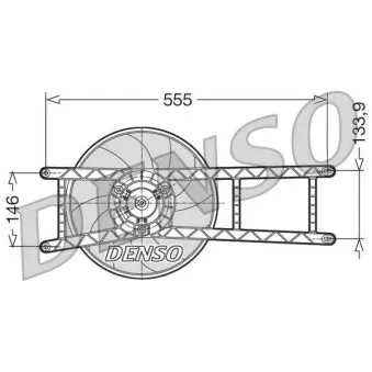 Ventilateur, refroidissement du moteur DENSO DER09017