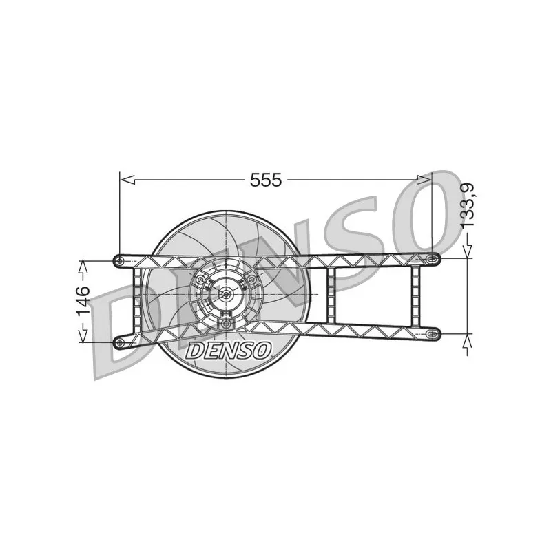 Ventilateur, refroidissement du moteur DENSO DER09017