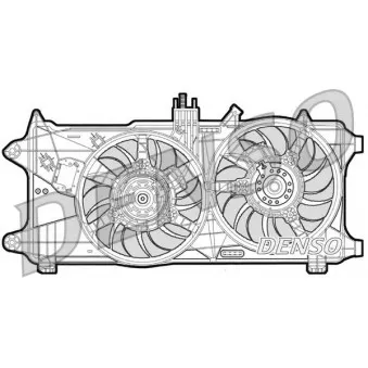 Ventilateur, refroidissement du moteur DENSO DER09025