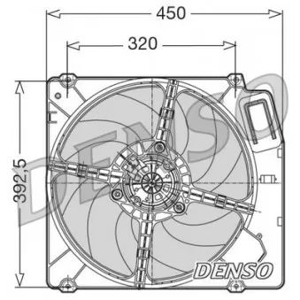 Ventilateur, refroidissement du moteur DENSO DER09028