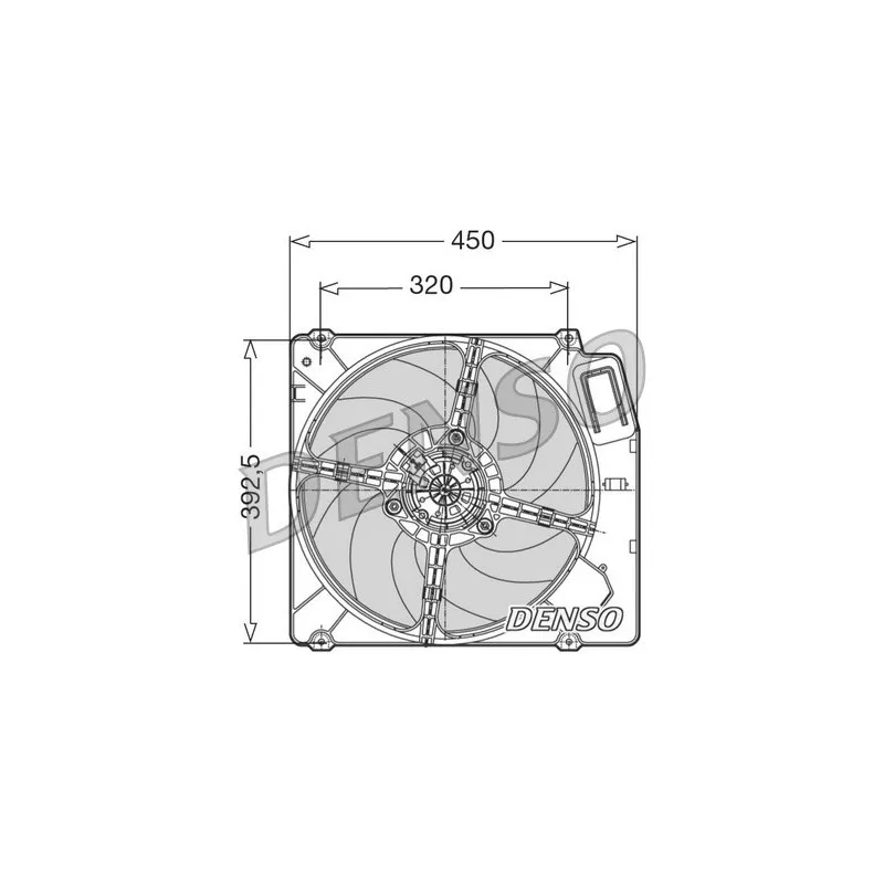Ventilateur, refroidissement du moteur DENSO DER09028