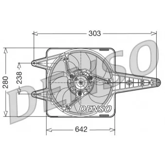 Ventilateur, refroidissement du moteur DENSO DER09029