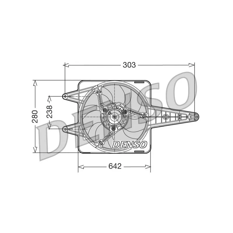 Ventilateur, refroidissement du moteur DENSO DER09029