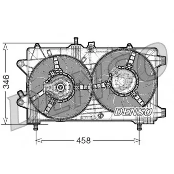 Ventilateur, refroidissement du moteur DENSO DER09044