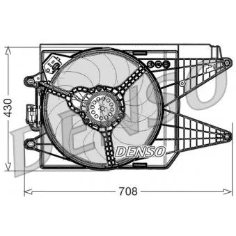 Ventilateur, refroidissement du moteur DENSO