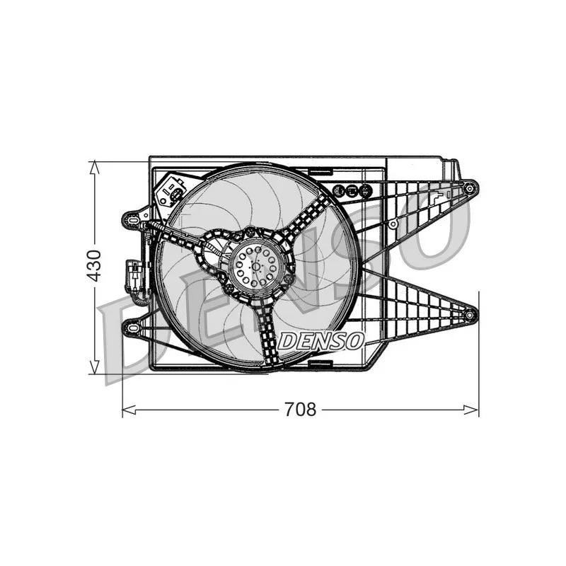 Ventilateur, refroidissement du moteur DENSO DER09049
