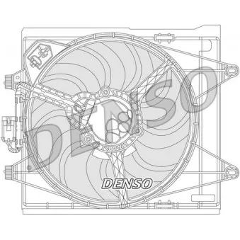 Ventilateur, refroidissement du moteur DENSO DER09051