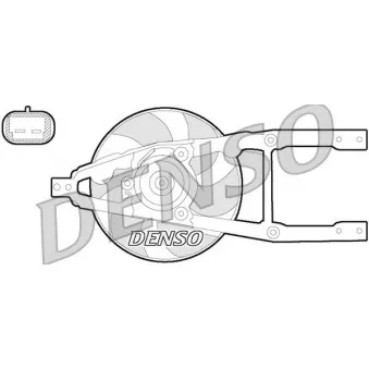 Ventilateur, refroidissement du moteur DENSO DER09055