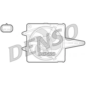 Ventilateur, refroidissement du moteur DENSO DER09056