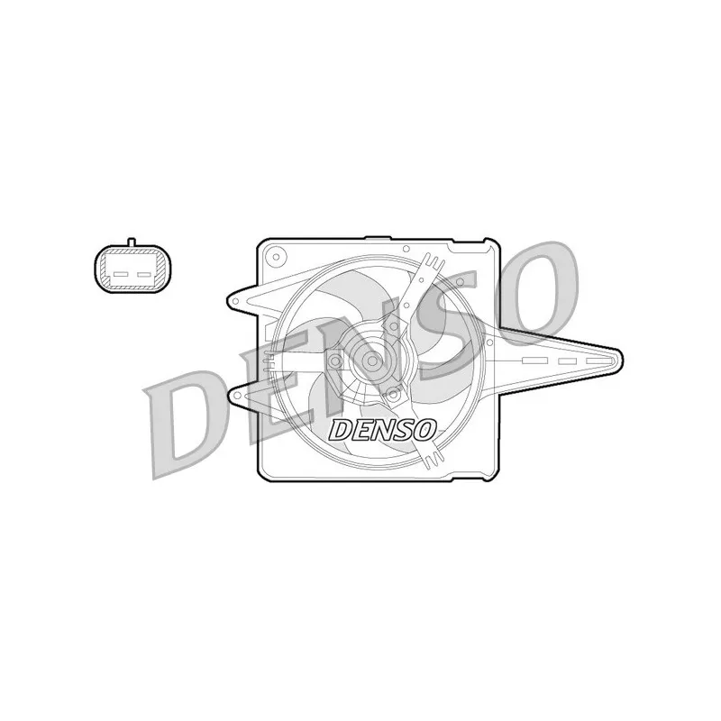Ventilateur, refroidissement du moteur DENSO DER09056