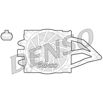 Ventilateur, refroidissement du moteur DENSO DER09057