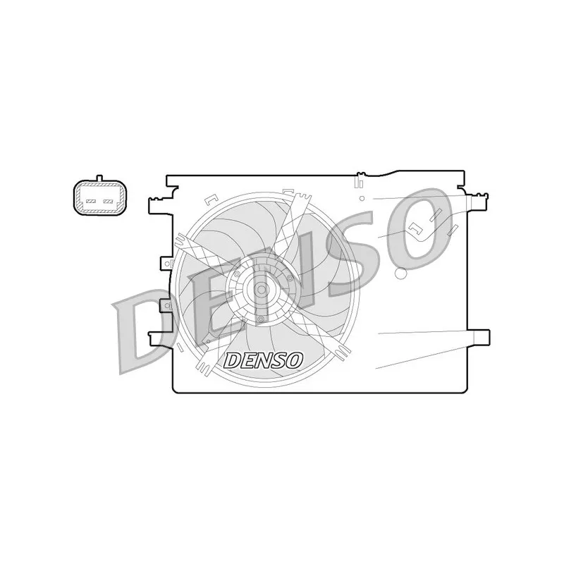 Ventilateur, refroidissement du moteur DENSO DER09058