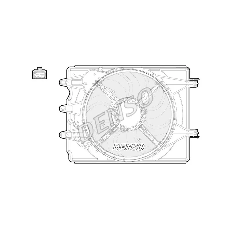 Ventilateur, refroidissement du moteur DENSO DER09059