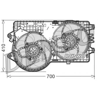 Ventilateur, refroidissement du moteur DENSO