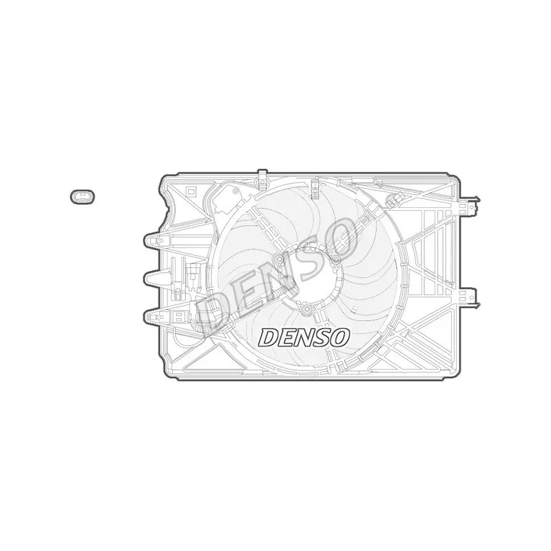 Ventilateur, refroidissement du moteur DENSO DER09069