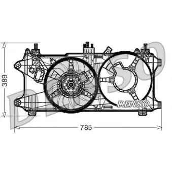 Ventilateur, refroidissement du moteur DENSO DER09084