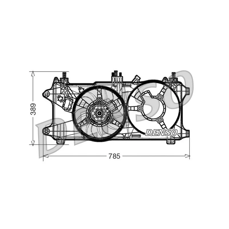 Ventilateur, refroidissement du moteur DENSO DER09084