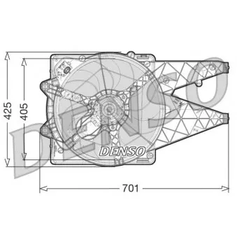 Ventilateur, refroidissement du moteur DENSO DER09100