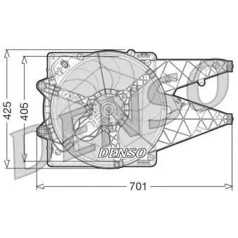Ventilateur, refroidissement du moteur DENSO DER09101