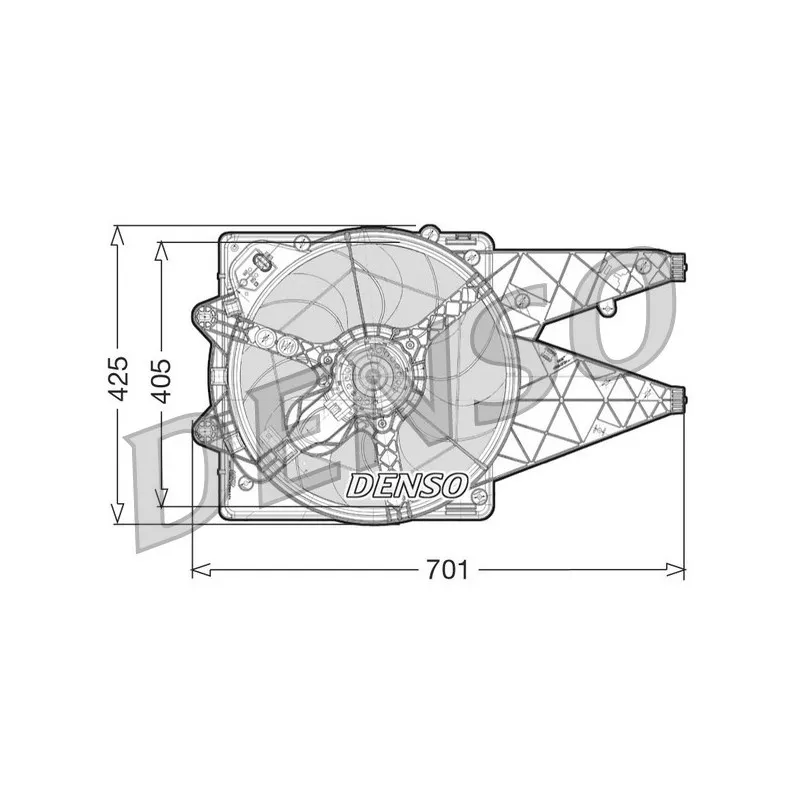Ventilateur, refroidissement du moteur DENSO DER09101