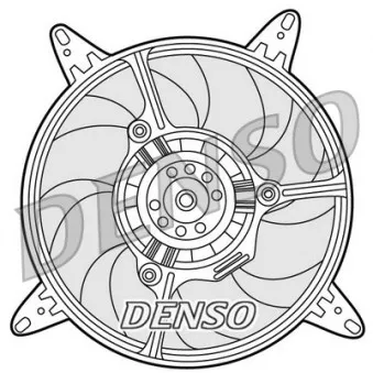 Ventilateur, refroidissement du moteur DENSO DER09290