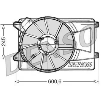 Ventilateur, refroidissement du moteur DENSO