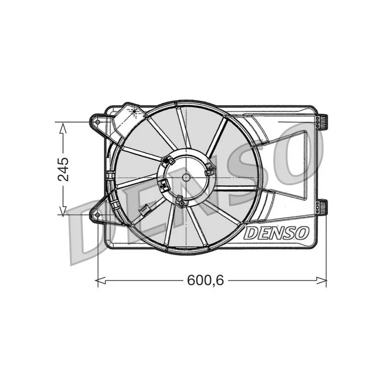 Ventilateur, refroidissement du moteur DENSO DER09305