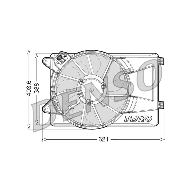 Ventilateur, refroidissement du moteur DENSO DER09306
