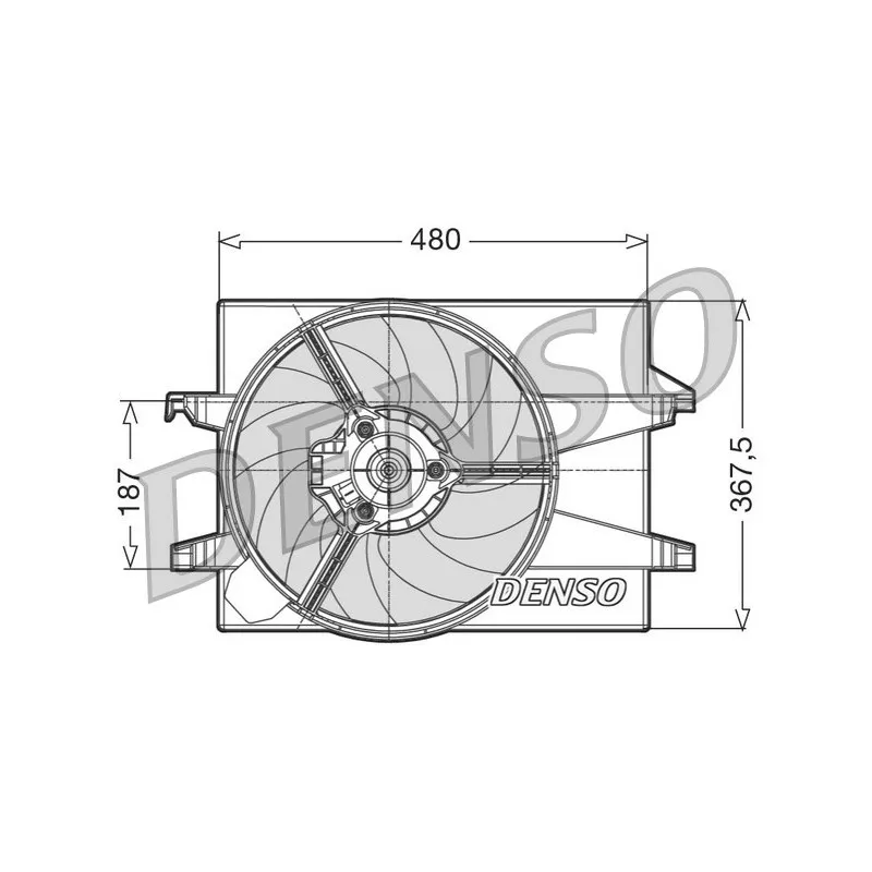 Ventilateur, refroidissement du moteur DENSO DER10002