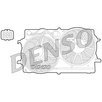 Ventilateur, refroidissement du moteur DENSO DER10007