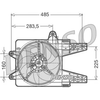 Ventilateur, refroidissement du moteur DENSO DER13003