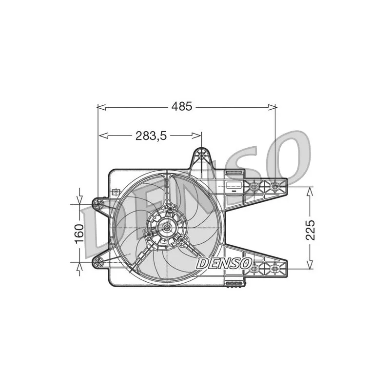 Ventilateur, refroidissement du moteur DENSO DER13003