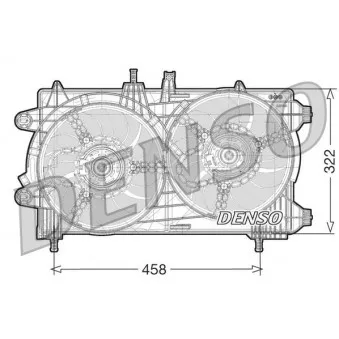 Ventilateur, refroidissement du moteur DENSO DER13008