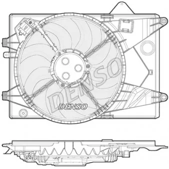 Ventilateur, refroidissement du moteur DENSO DER15001