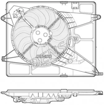 Ventilateur, refroidissement du moteur DENSO DER15005