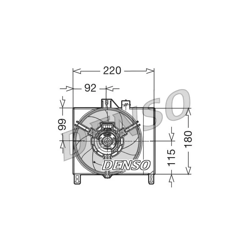 Ventilateur, refroidissement du moteur DENSO DER16002