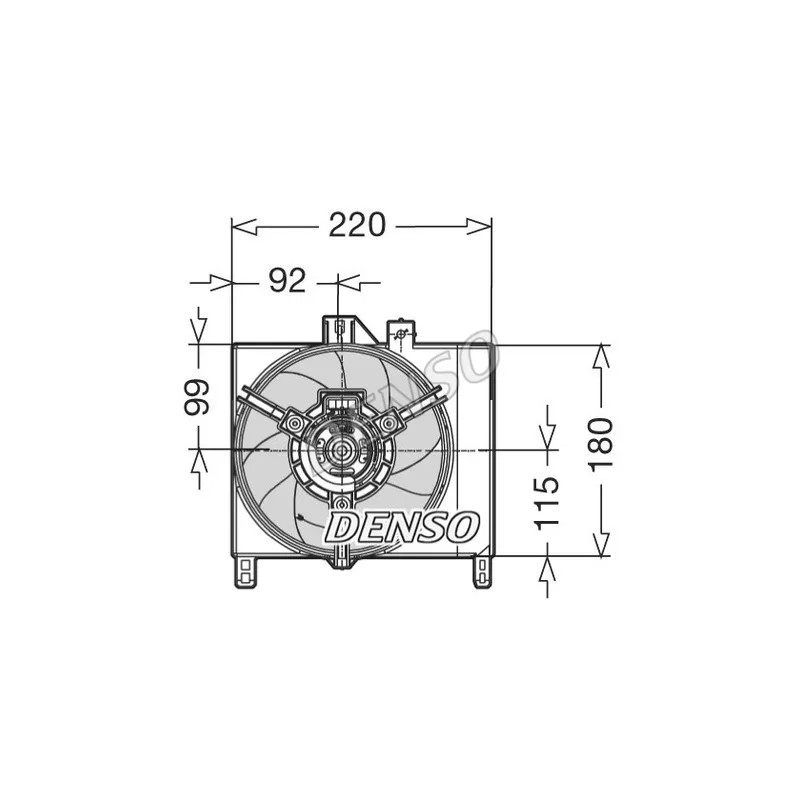 Ventilateur, refroidissement du moteur DENSO DER16003