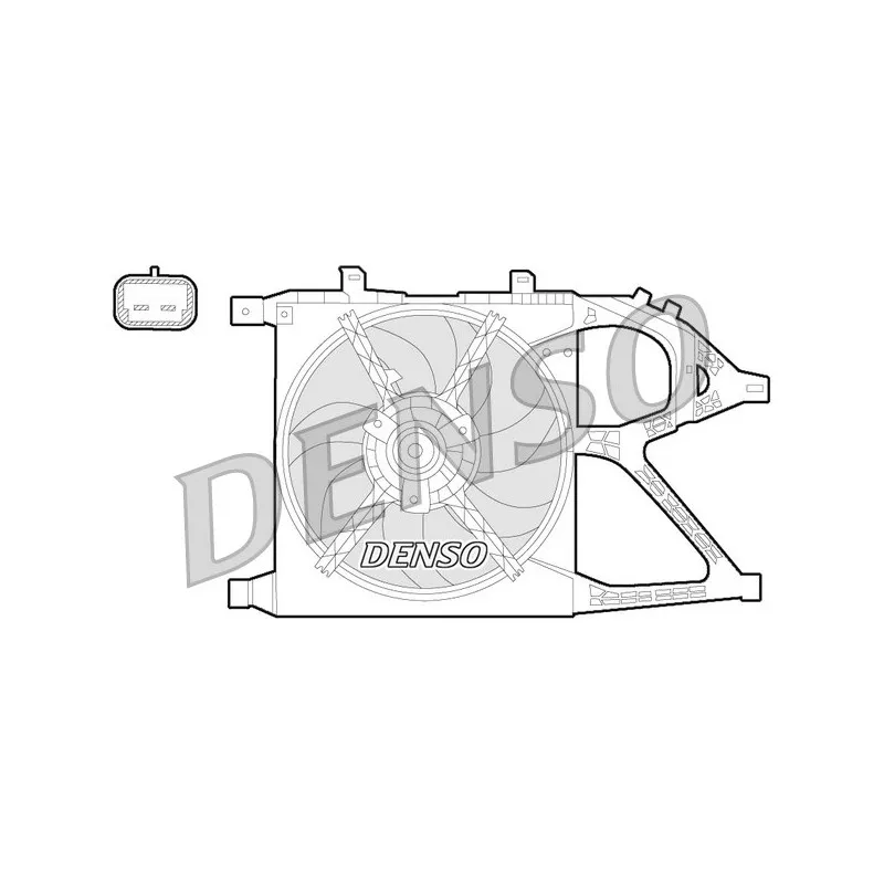 Ventilateur, refroidissement du moteur DENSO DER20016